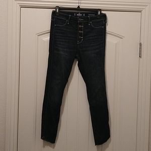 High rise crop jean leggings